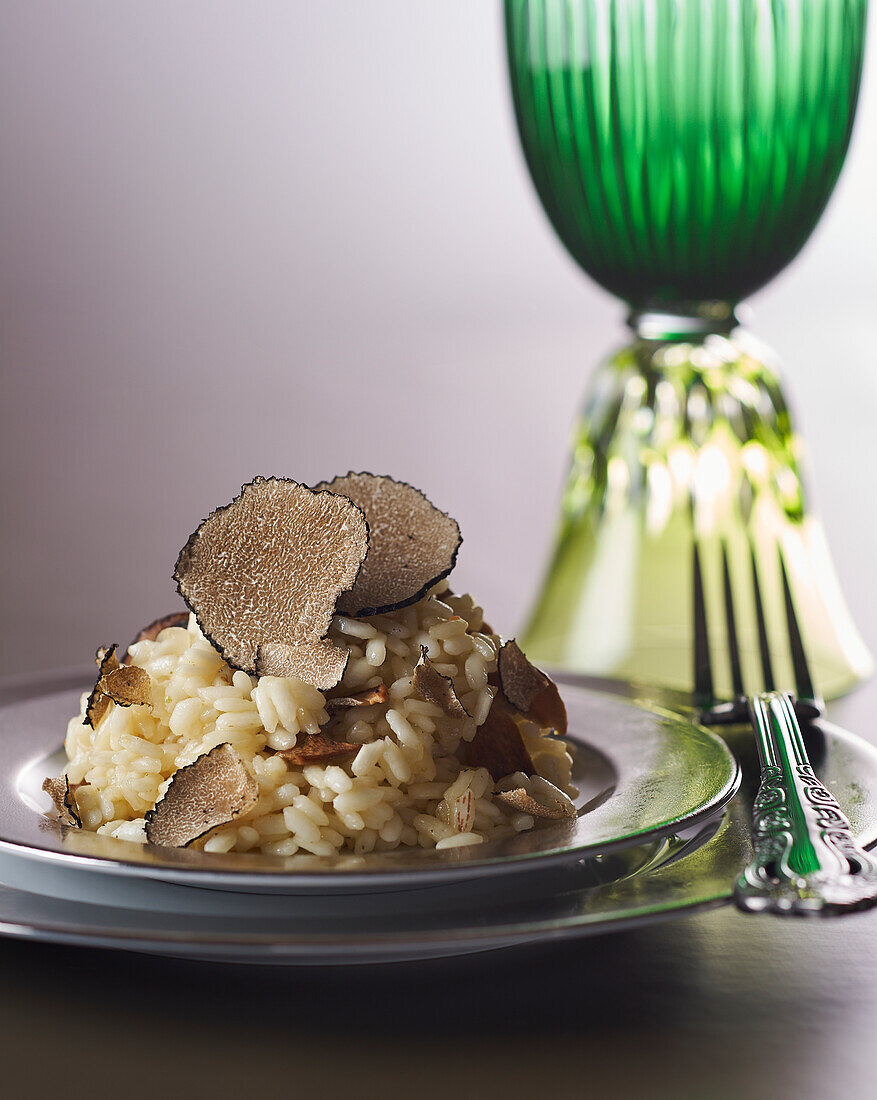 Porcini risotto with truffles