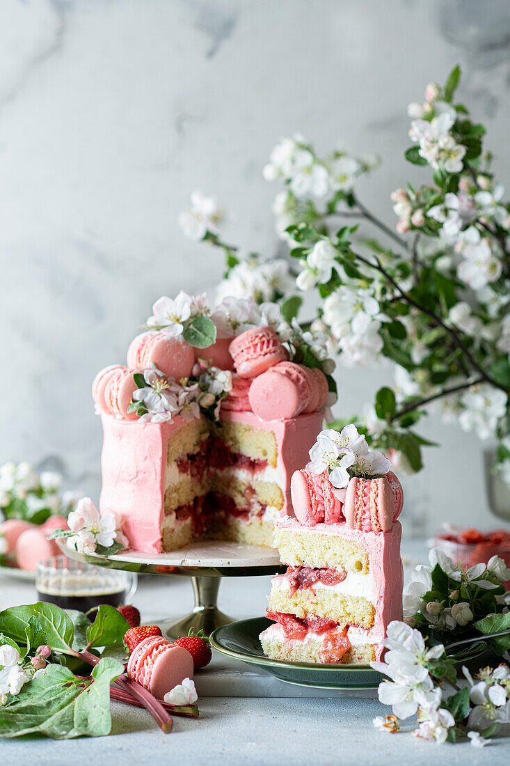 Buttercreme-Macaron-Torte