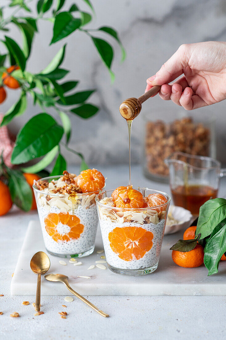 Clementine chia pudding