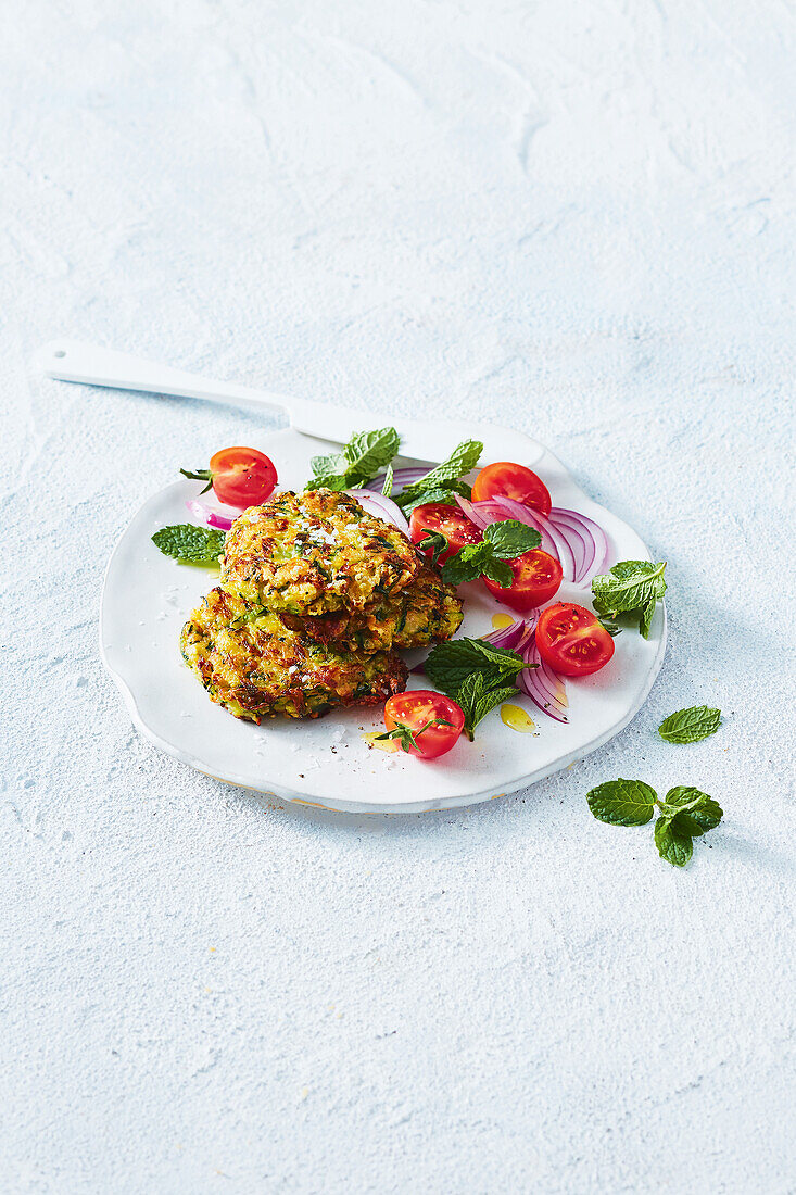 Vegane Zucchini-Fritters