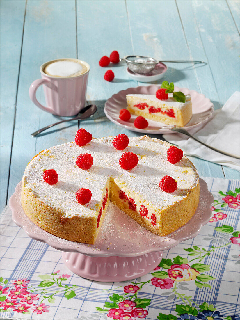 Raspberry cheesecake