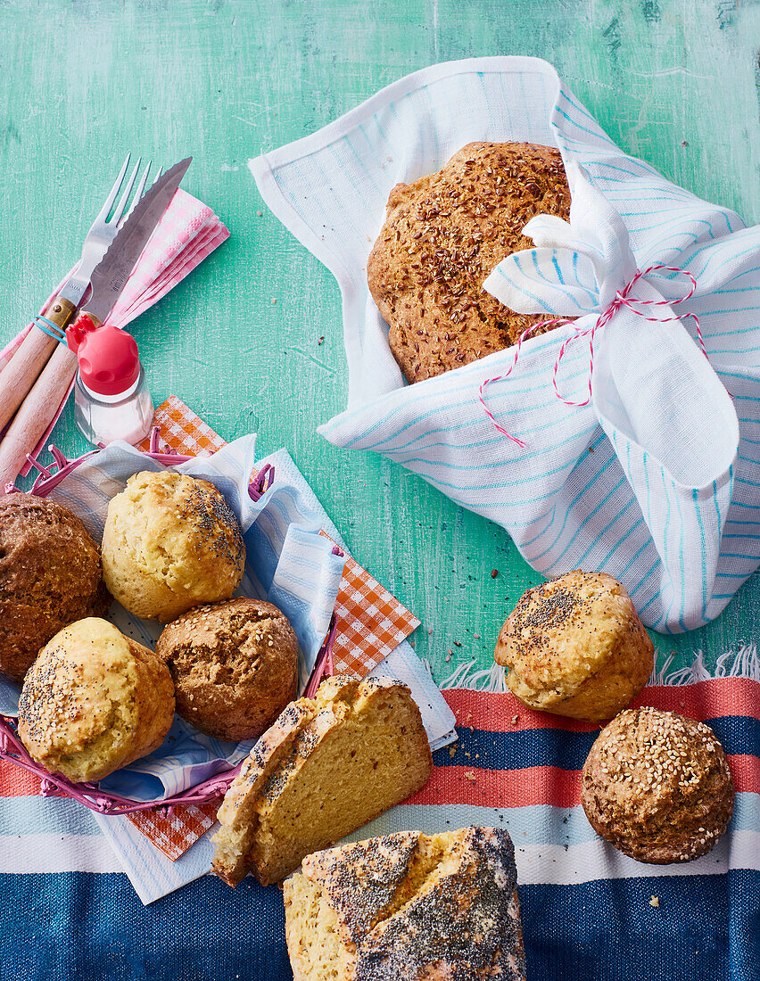 Irish soda bread, bread muffins, flatbread