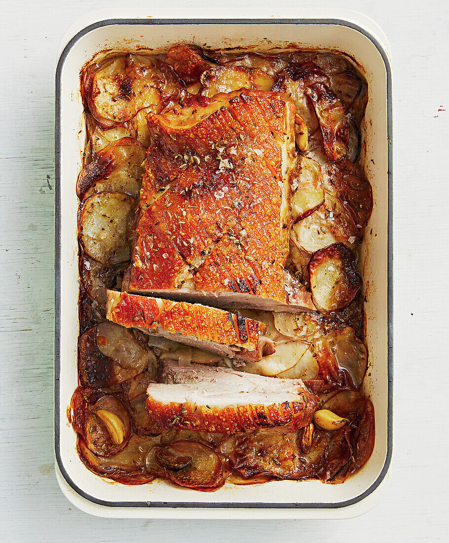 Fennel roast pork with potatoes