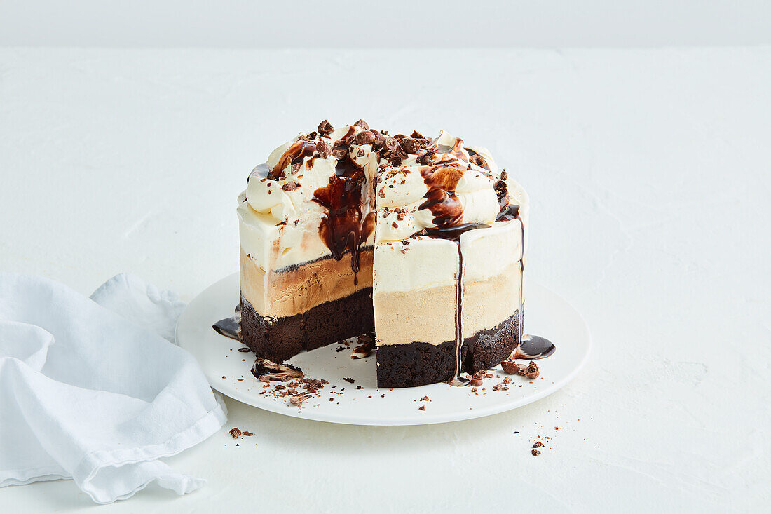 Espresso martini ice cream cake