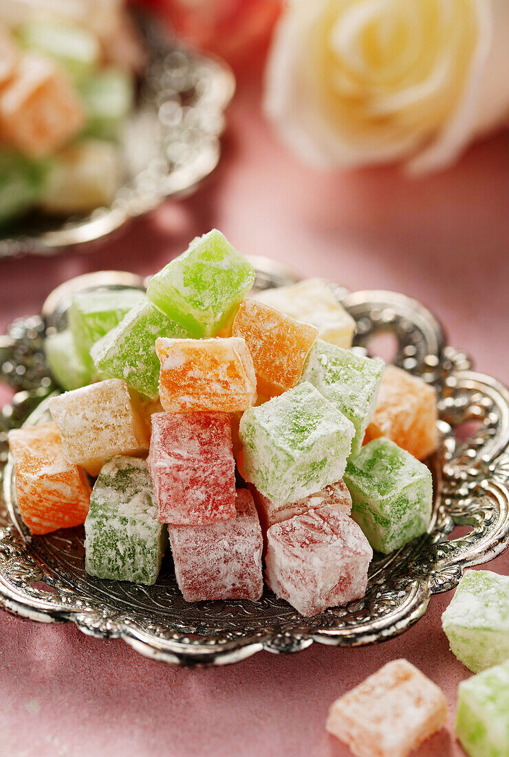 Turkish delights with mixed flavors