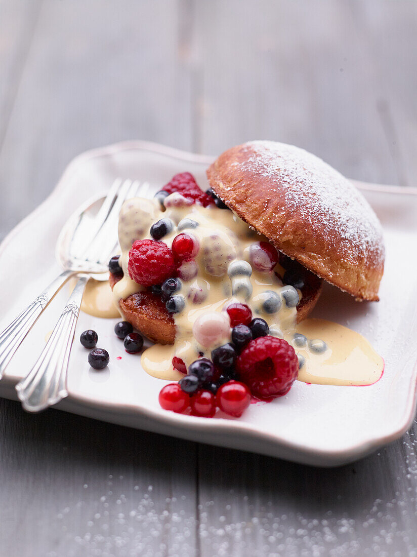 French toast burger