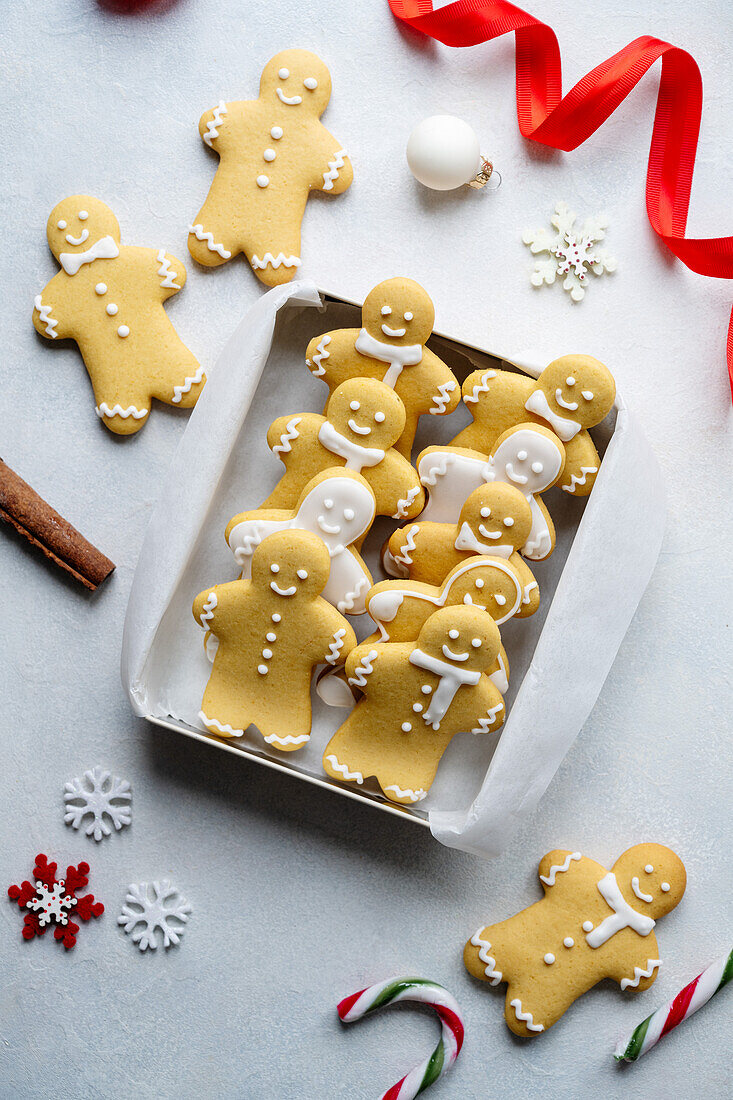 Gingerbread men biscuits