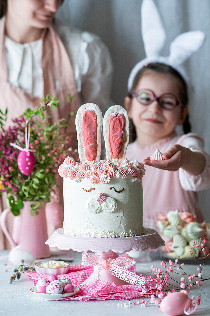 Hasenkuchen zu Ostern