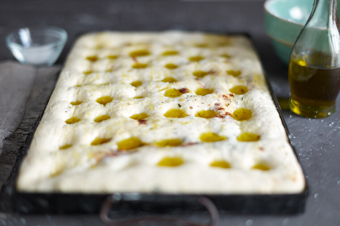 Focaccia with olive oil