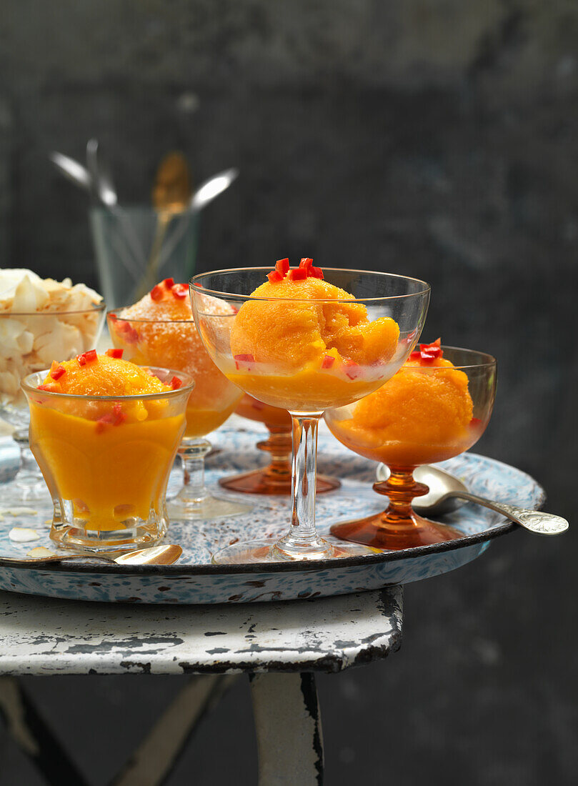 Indian mango sorbet