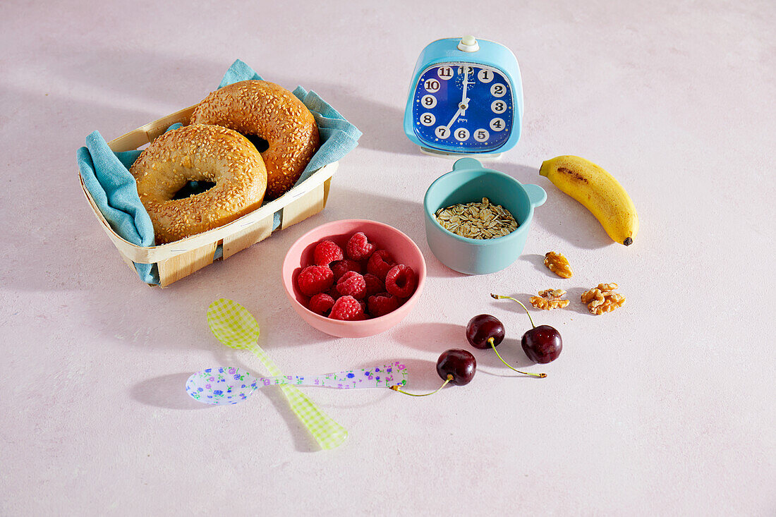 Healthy ingredients for a child-friendly breakfast