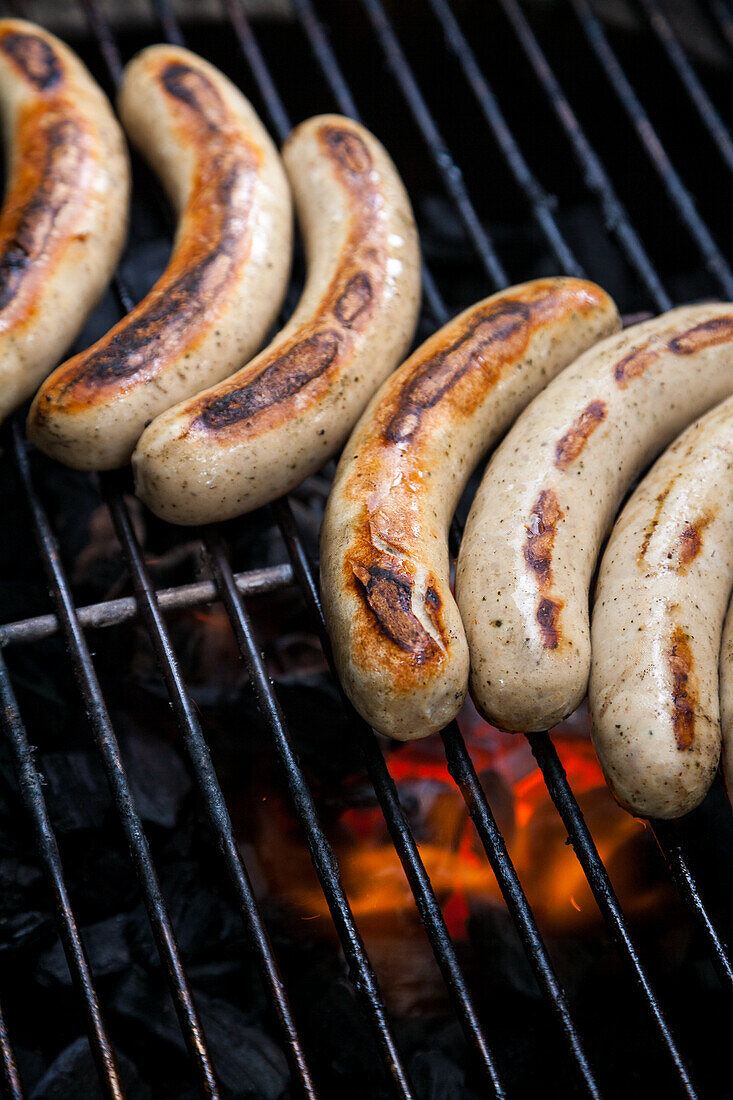 Grilled sausages