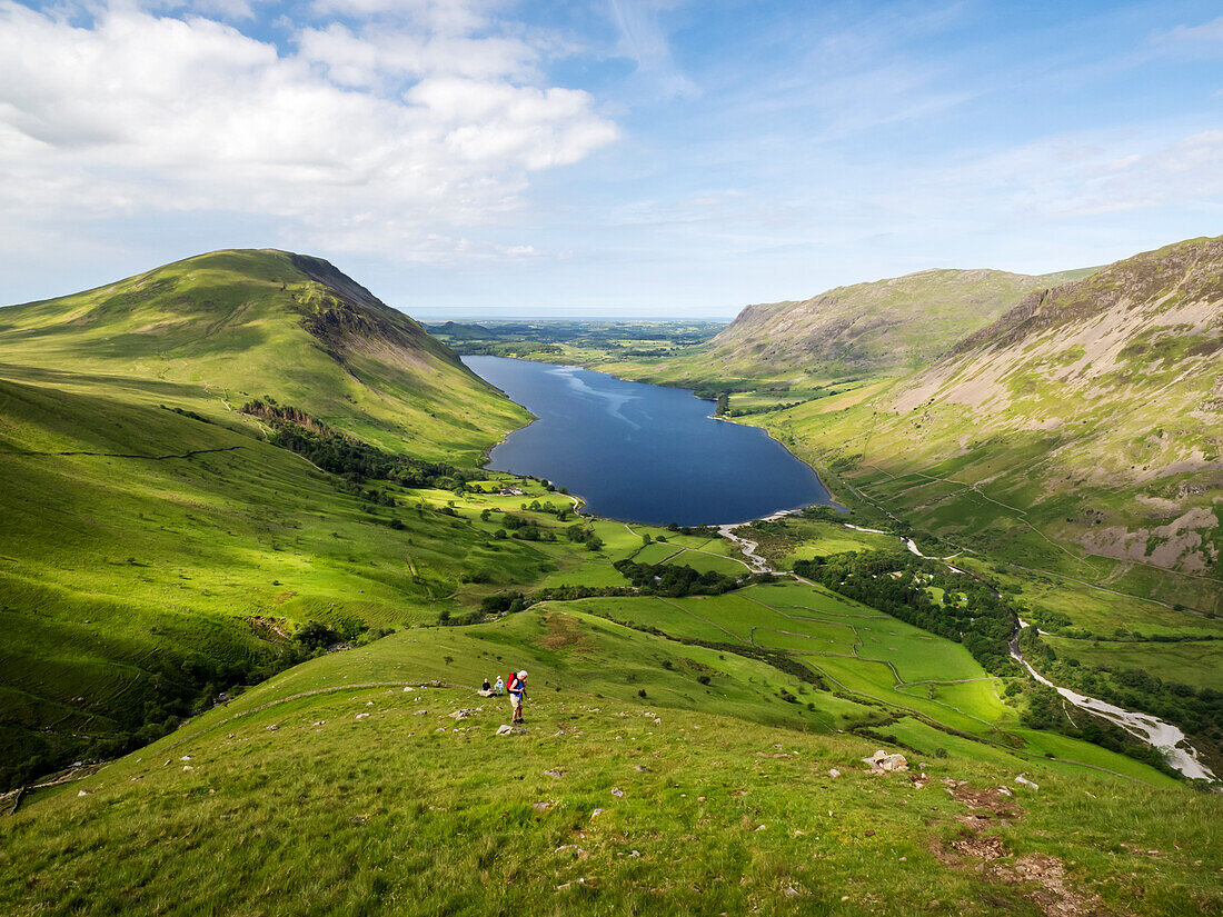 Walkers in the Lake District, UK