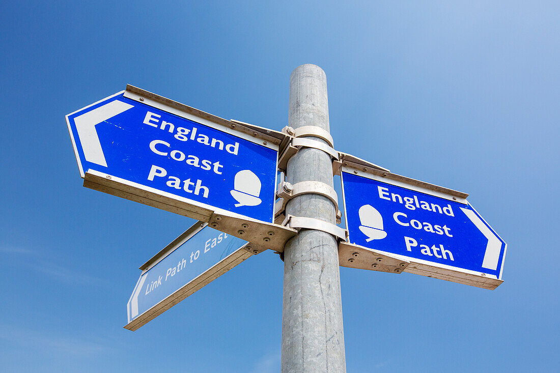 England coast path signpost
