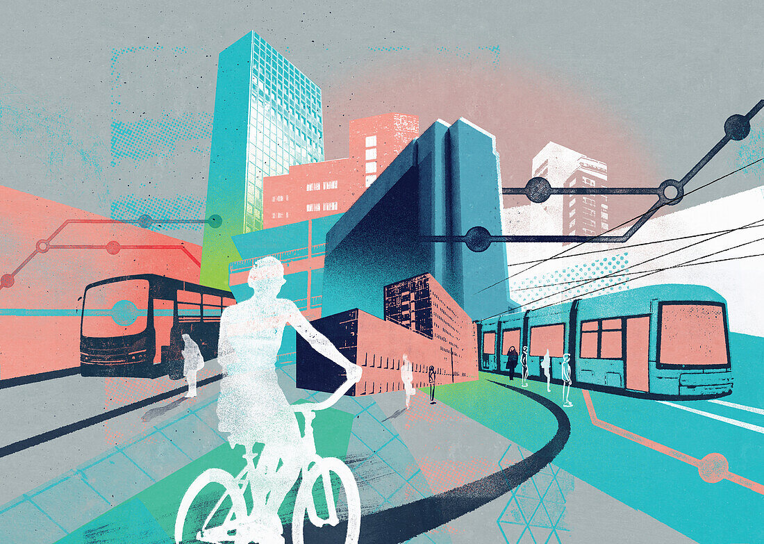 Integrated transport system, conceptual illustration