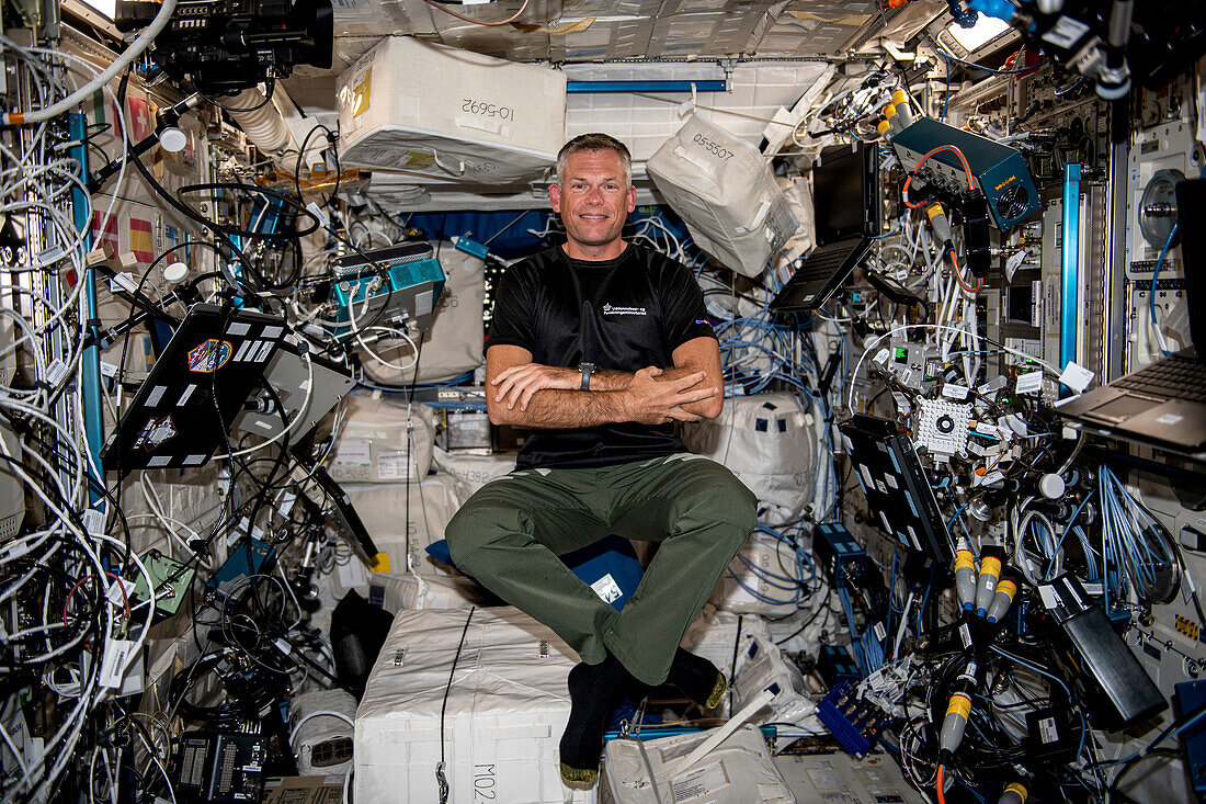 Danish astronaut Andreas Mogensen on ISS
