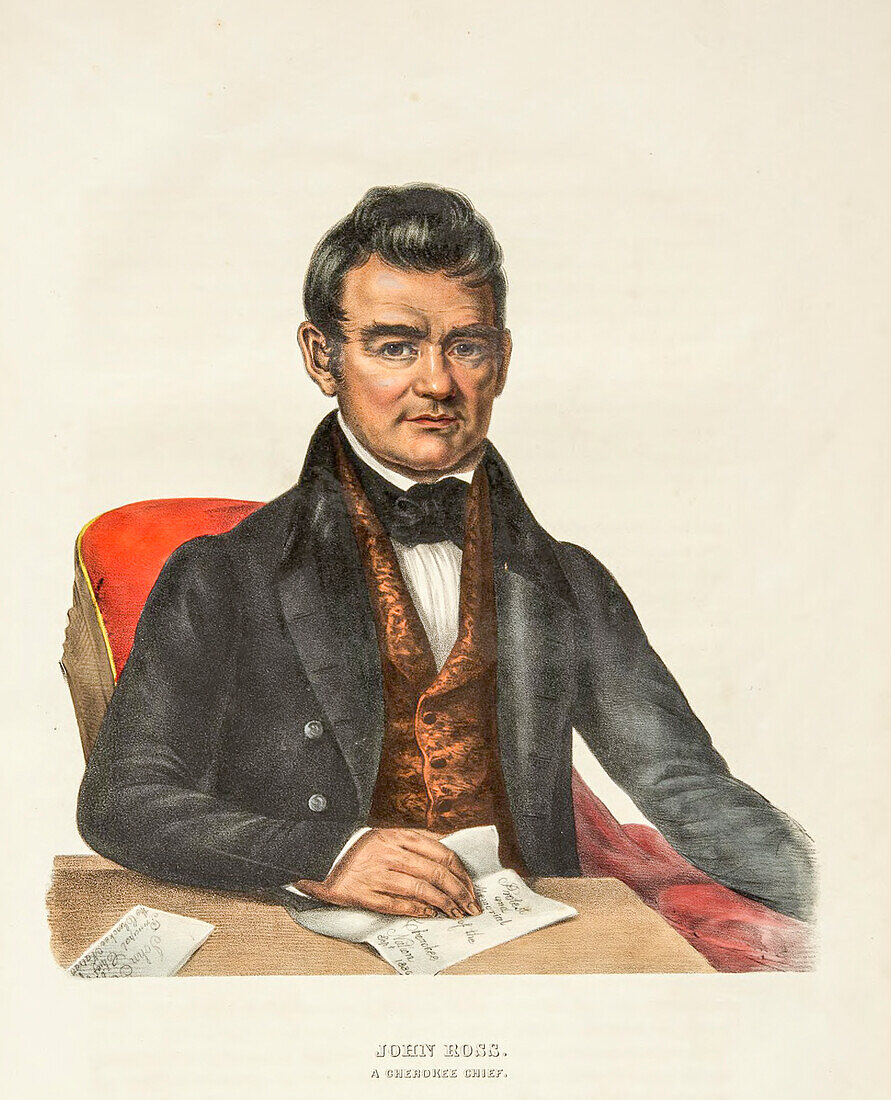 John Ross, Cherokee Chief, illustration