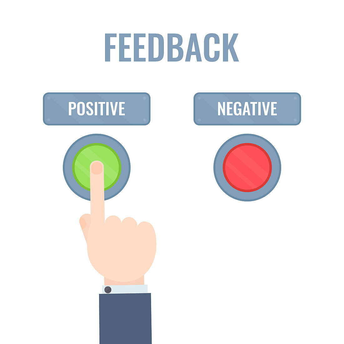 Customer feedback, conceptual illustration