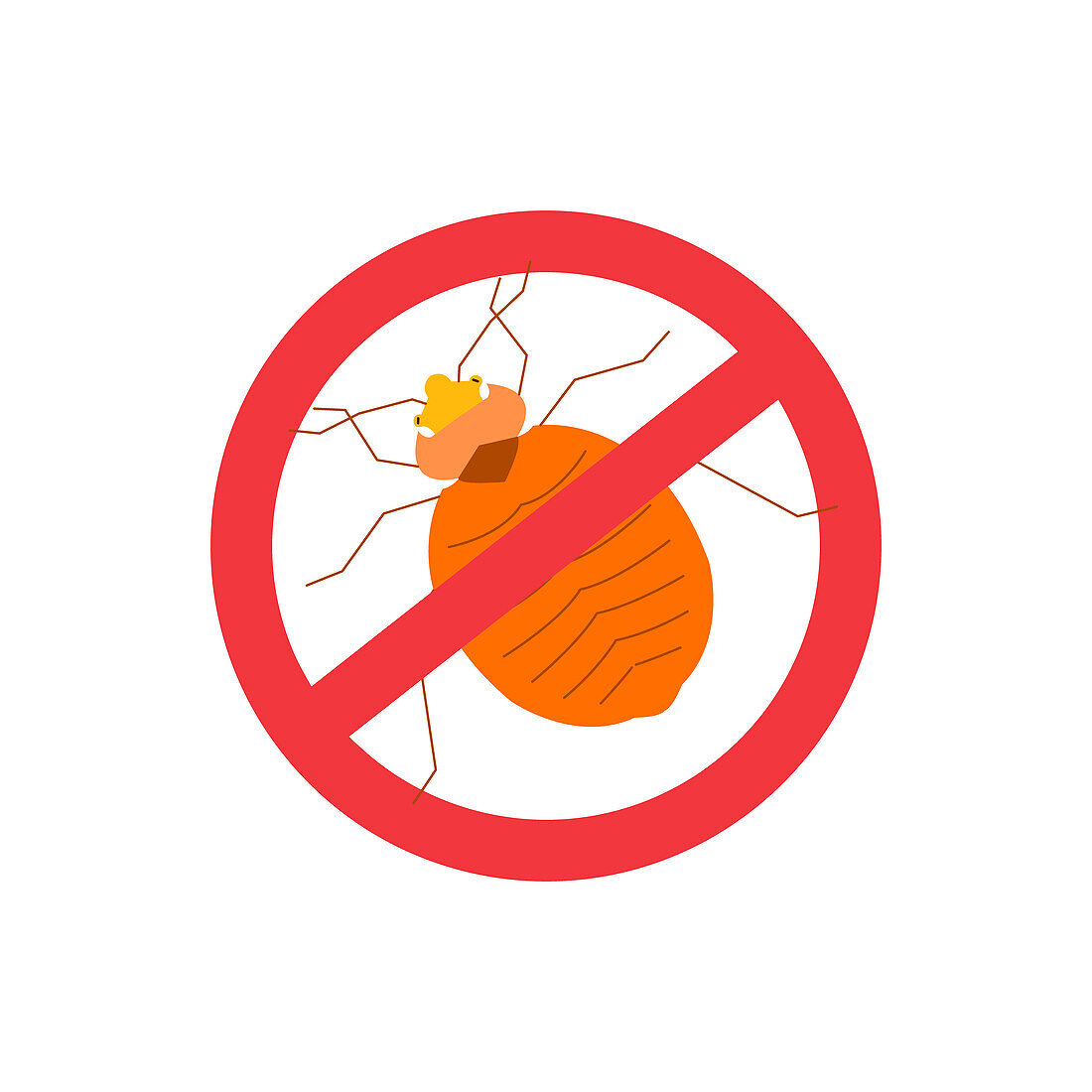 Anti-insect sign, conceptual illustration