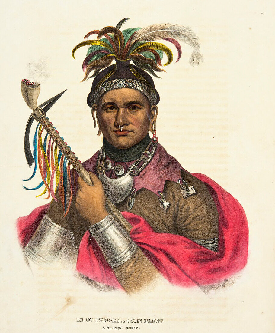 Kiontwogky, Seneca Chief, illustration