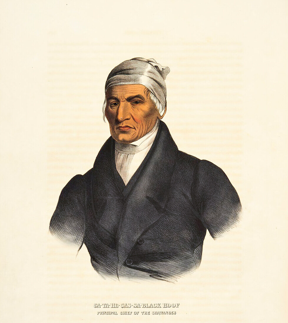 Catecahassa, Shawnee Chief, illustration