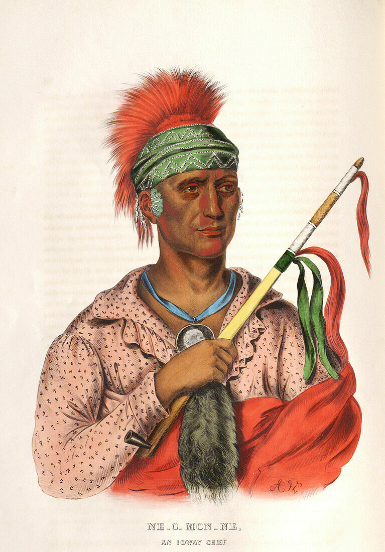Neomonni, loway Chief, illustration