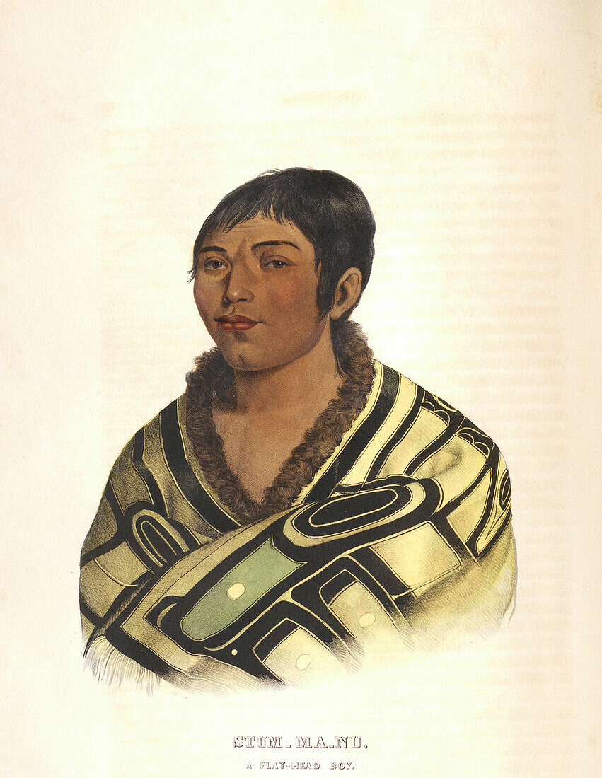 Chinook boy, illustration