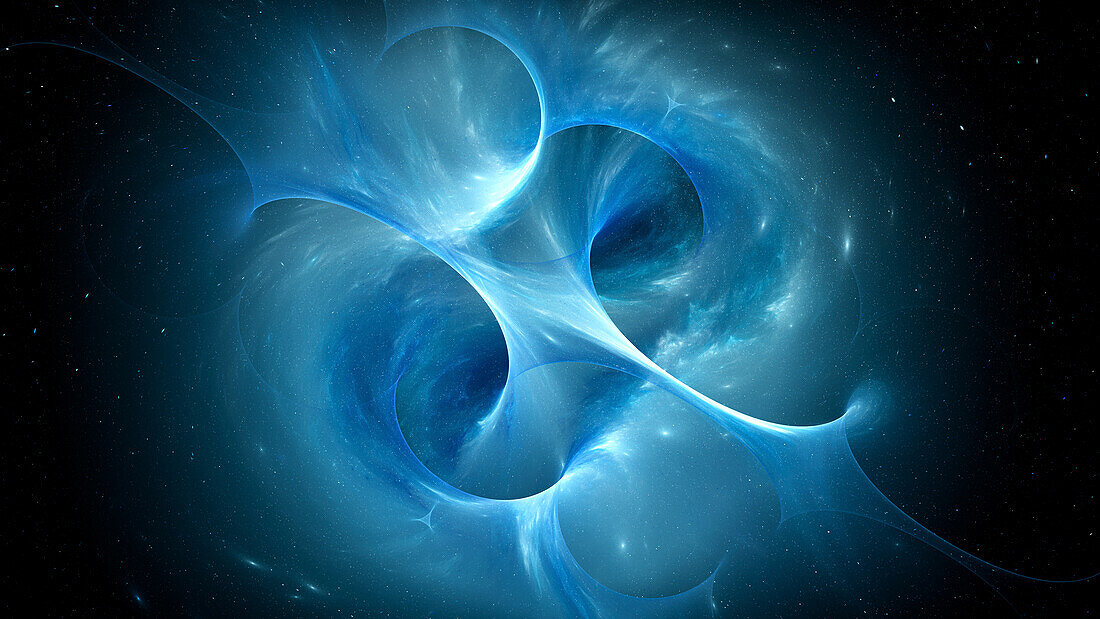 Wormhole portal, conceptual illustration