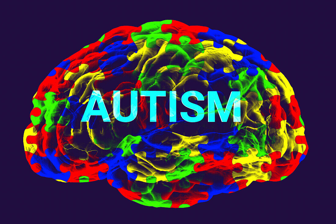 Autism, conceptual illustration