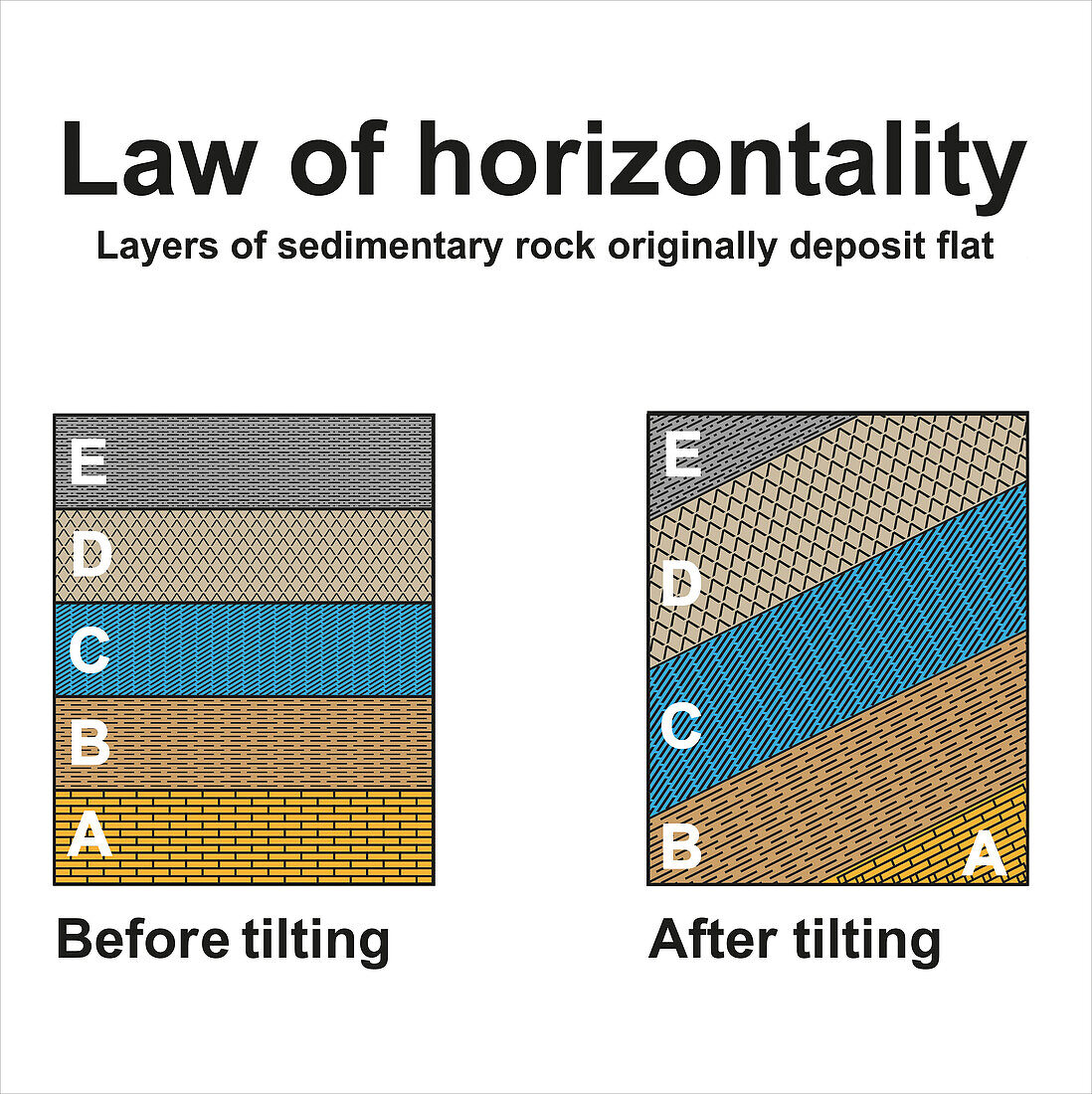 Law of horizontality, illustration