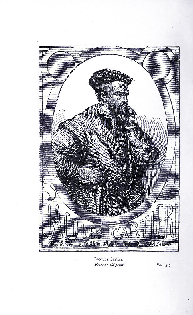 Jacques Cartier, 19th century illustration