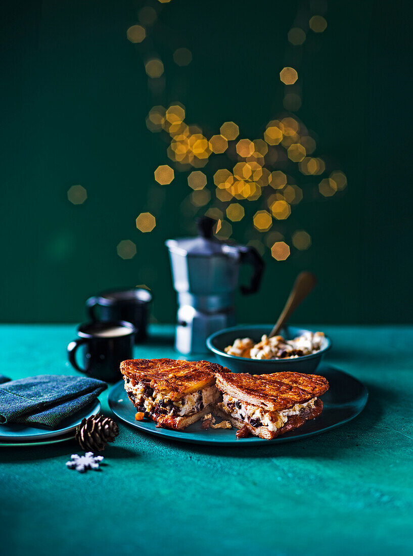 Croissant mince sandwich