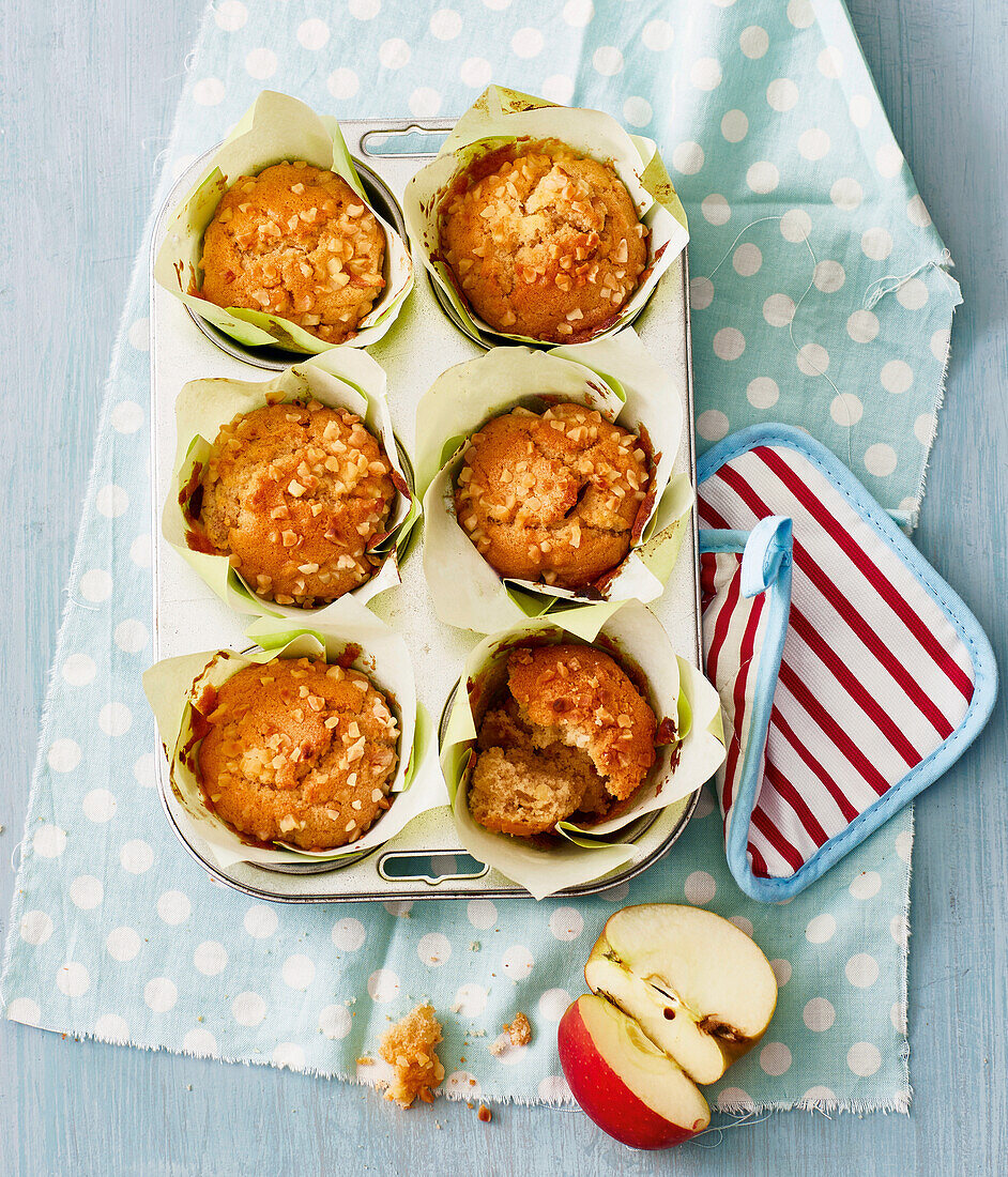 Apfelmus-Muffins mit Mandeln