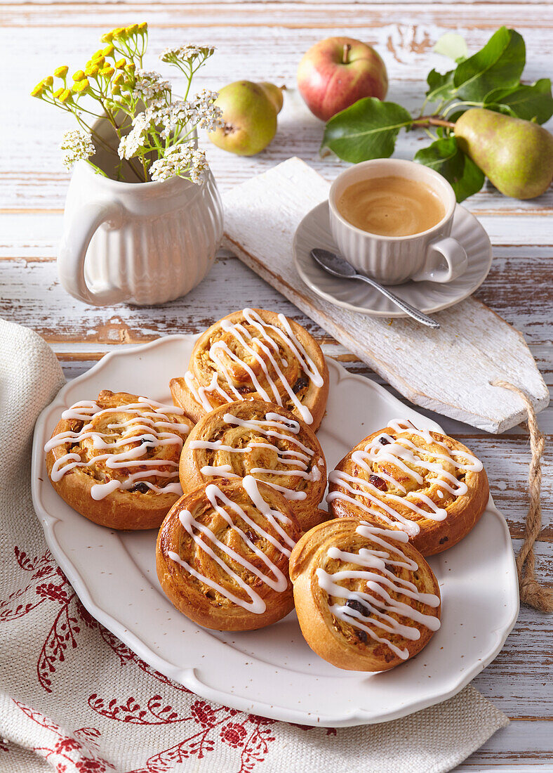 Apfel-Birnen-Schnecken