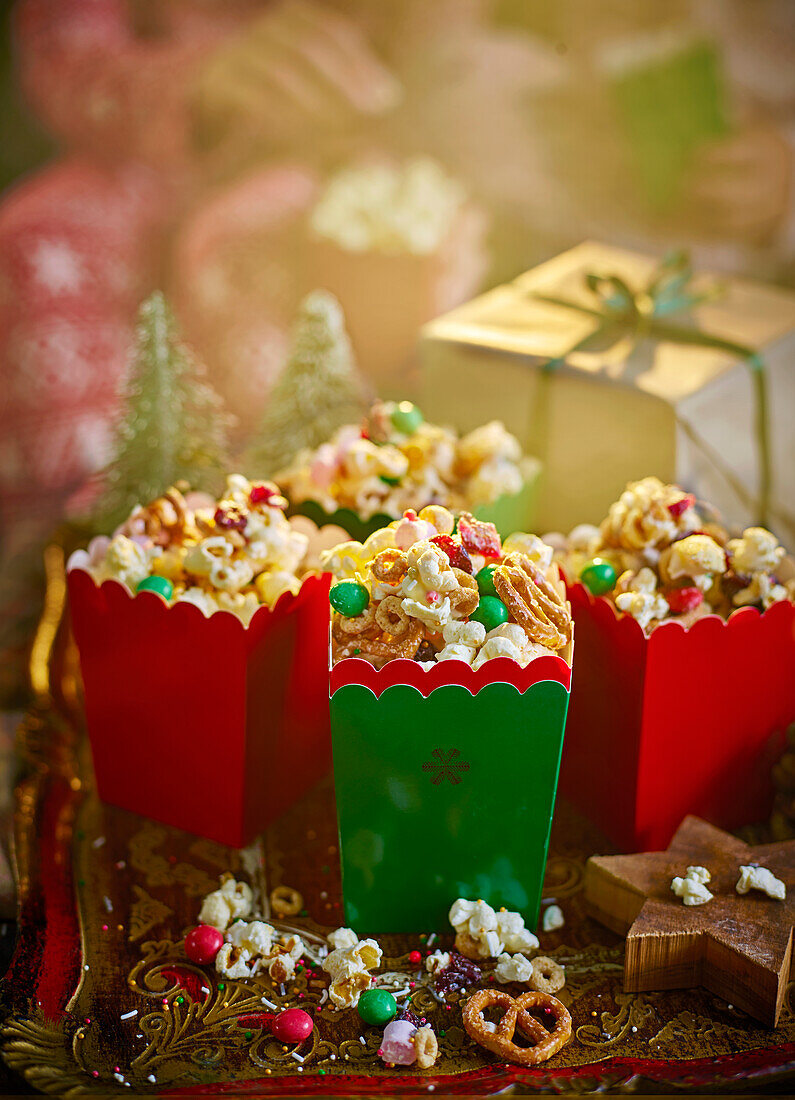 Christmas popcorn student mix