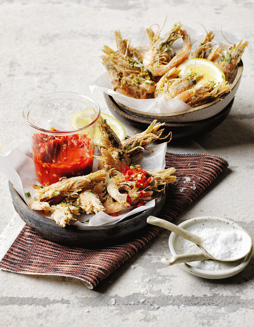 Prawns with fermented chilli