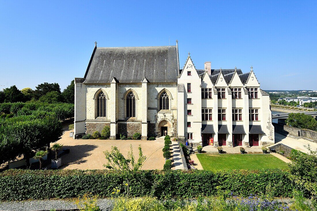 Frankreich,Maine et Loire,Angers,das von Saint Louis erbaute Schloss der Herzöge von Anjou,Kapelle und Königshaus