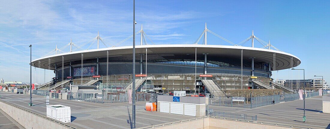 France,Seine Saint Denis,Saint Denis,Stade de France (stadium) by architects Michel Macary,Aymeric Zublena,Michel Regembal and Claude Costantini