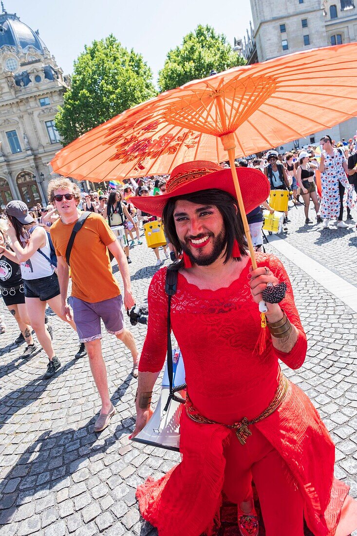 Frankreich,Paris,Pont au Change,Gay Pride Parade 2019