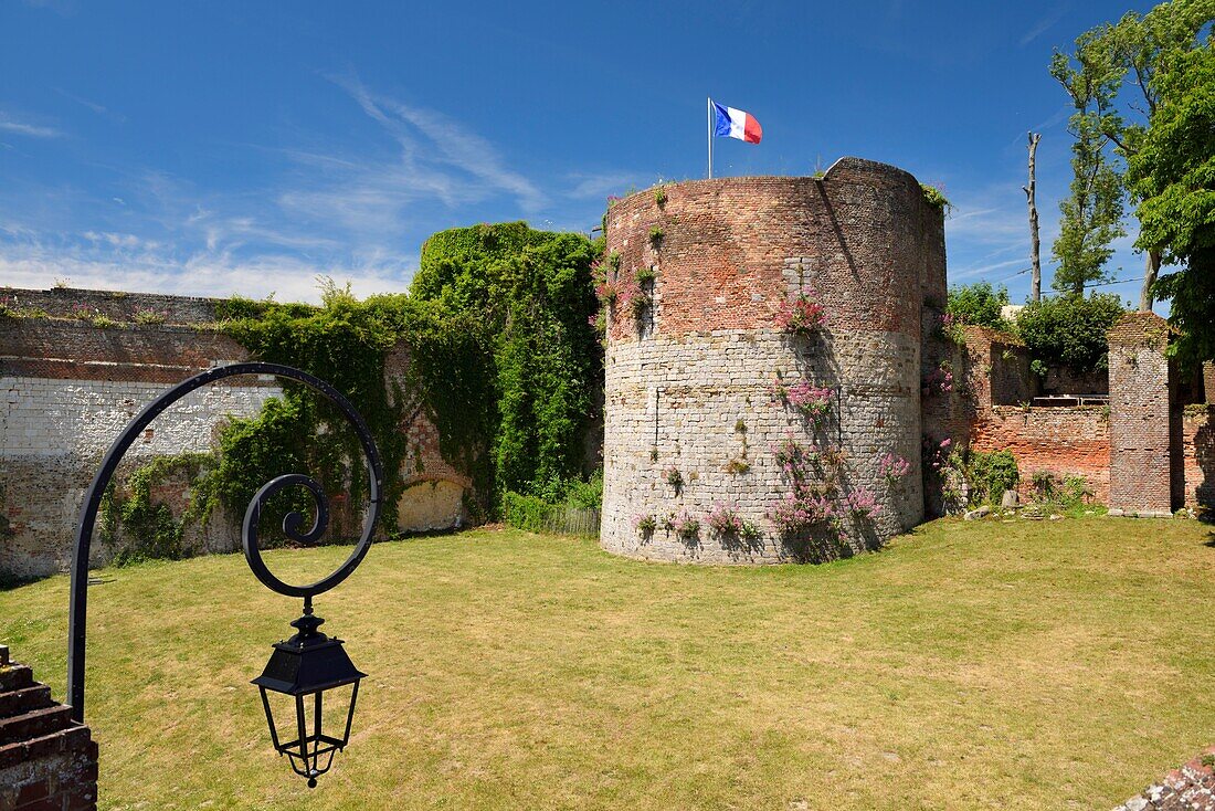 France,Pas de Calais,Montreuil sur Mer,citadel built under Charles the 10th and perfected by Vauban,the two towers of the royal castle