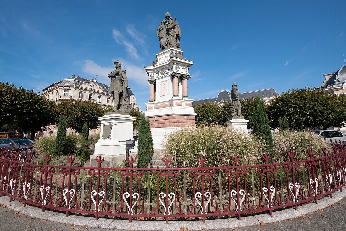 France,Territoire de Belfort,Belfort,the monument of the three centuries of Bartholdi on the square of the republic