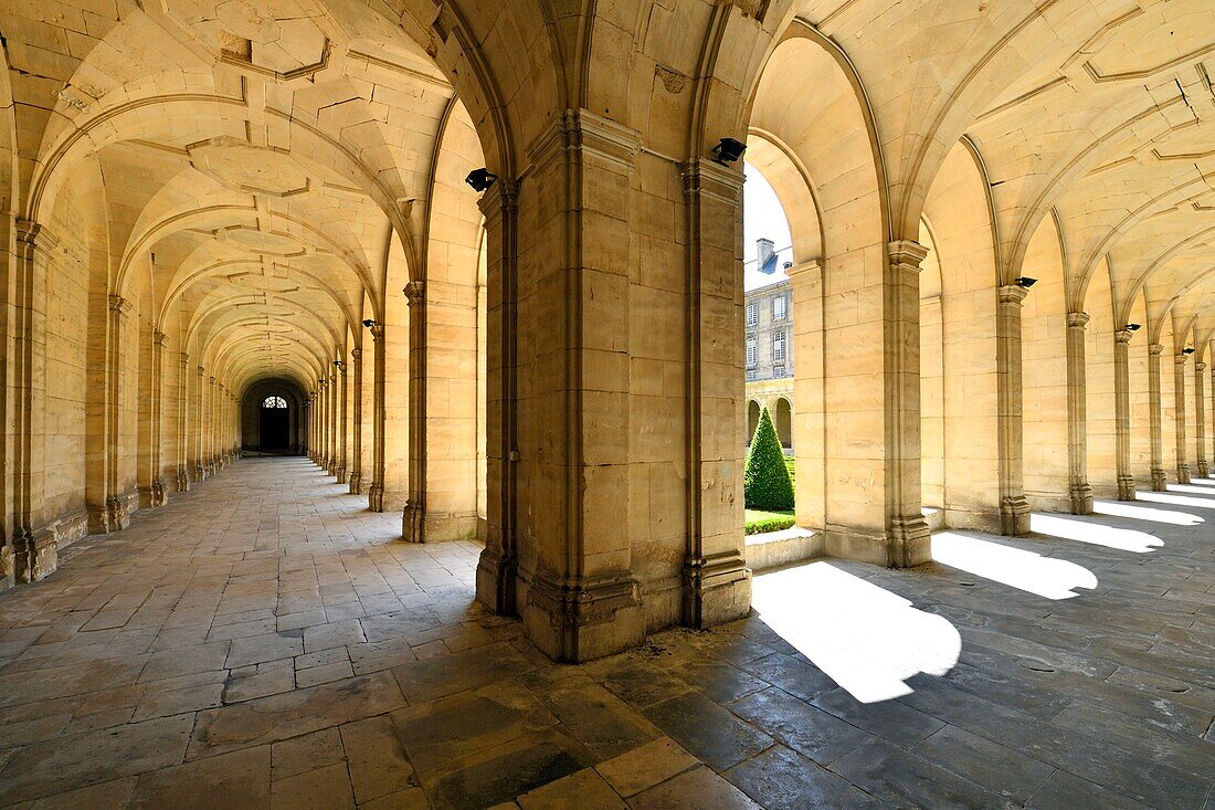 France,Calvados,Caen,the Abbaye aux Hommes (Men Abbey),cloister