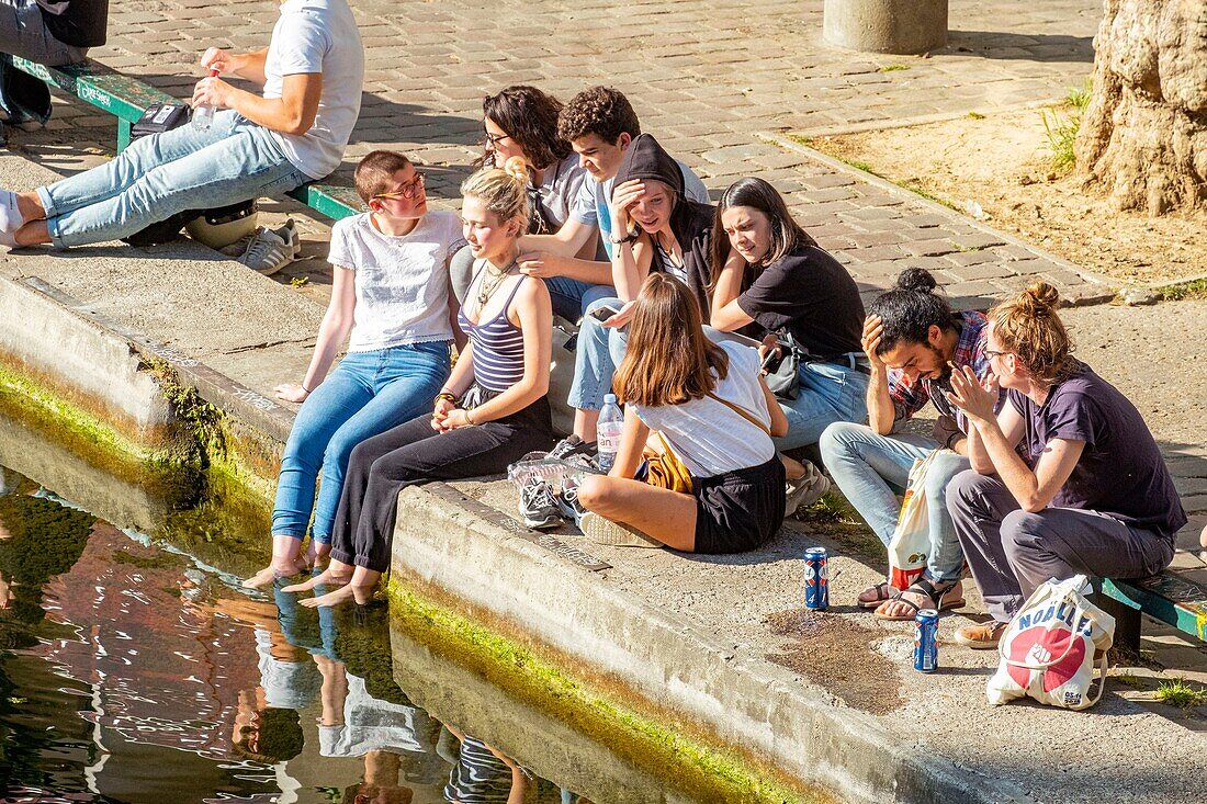 Frankreich,Paris,der Canal Saint Martin