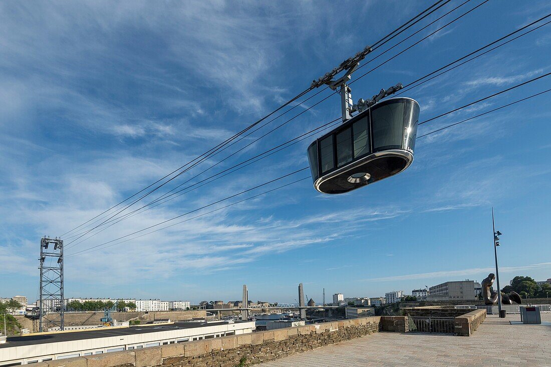 France,Finistere,Brest,the cable car of Brest or line C of the Bibus network