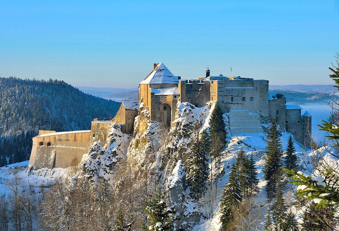 France,Doubs,La Cluse et Mijoux,the fort of Joux