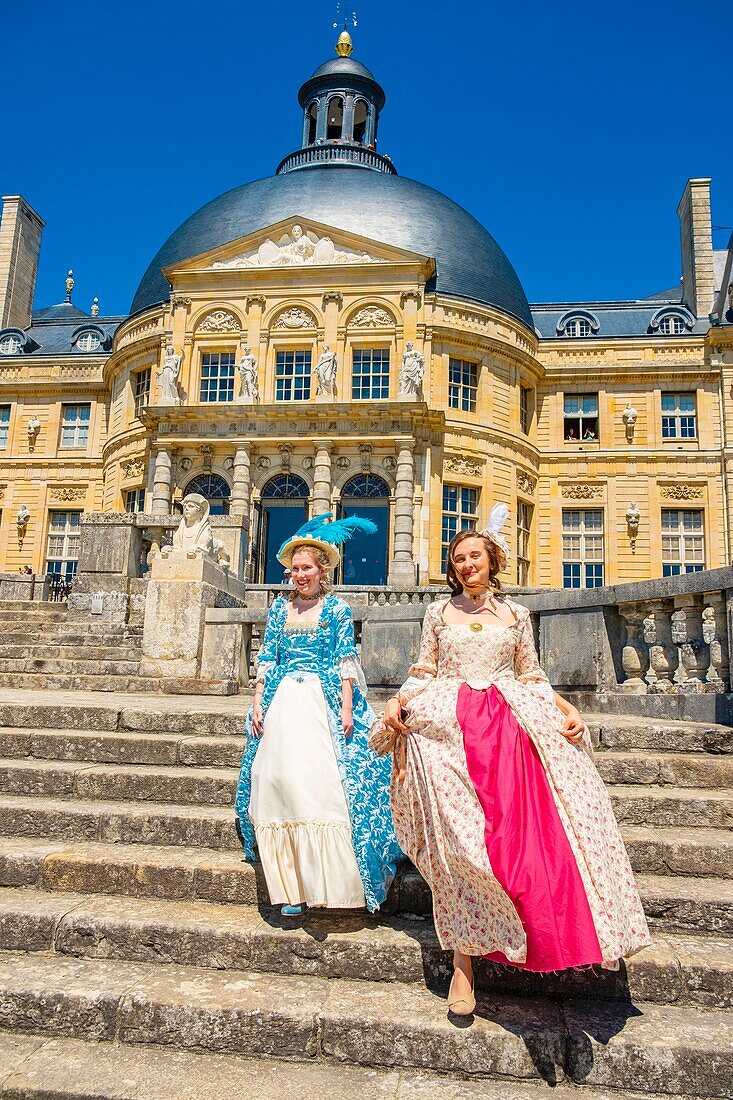 Frankreich,Seine et Marne,Maincy,Schloss Vaux-le-Vicomte,Tag des 15. Grand Siecle : Kostümtag des 17.