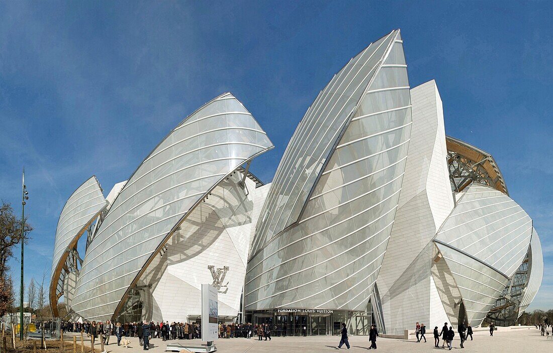 Frankreich,Paris,Bois de Boulogne,die Stiftung Louis Vuitton des Architekten Frank Gehry