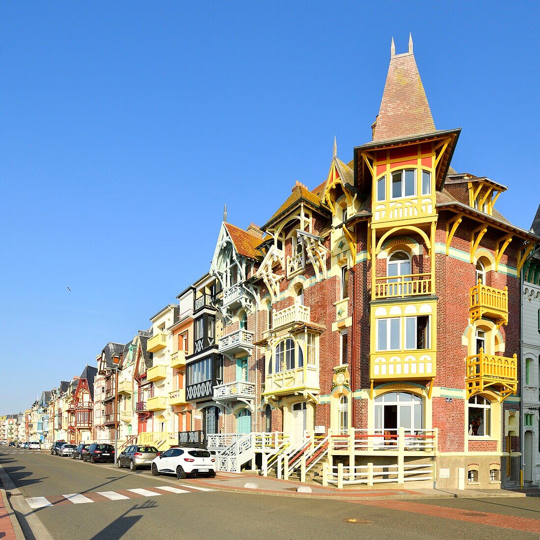 France,Somme,Mers les Bains,searesort on the shores of the Channel