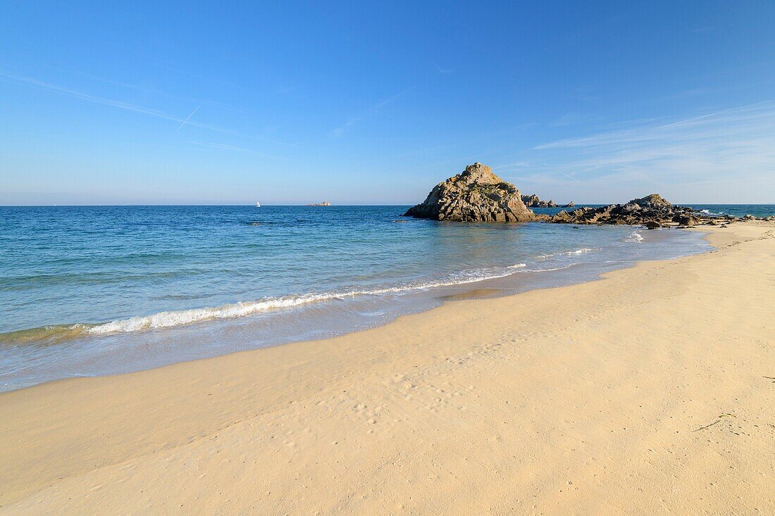 Frankreich,Morbihan,Houat,die Nordküste,der Strand von Tal er Han