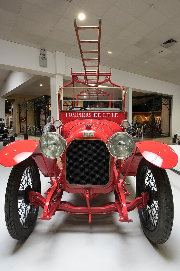 France,Doubs,Montbeliard,Sochaux,the museum of adventure Peugeot,1915 fire brigade of Lille